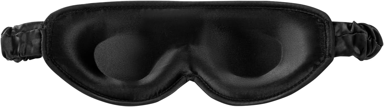 Upgraded Silk Eye Mask with Deep Contour Molded Cups for Beauty Sleep & Lashes Extensions, Zero Pressure Sleeping Eye Cover with Gift Box - Image 2